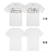 【可自由配色】情侶裝  T-Shirt  | Danny & Cathy