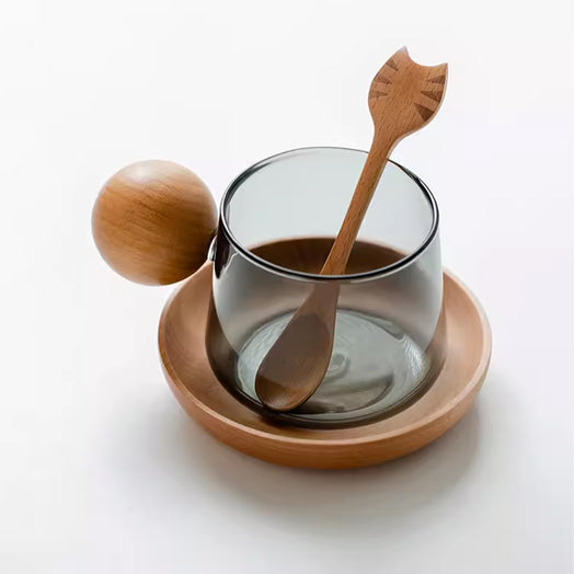 【客製化】高檔精緻玻璃對杯 生日禮物情侶禮物杯碟套裝
