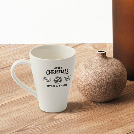 【客製化】聖誕節禮物咖啡杯對杯 泡茶客製白瓷杯子