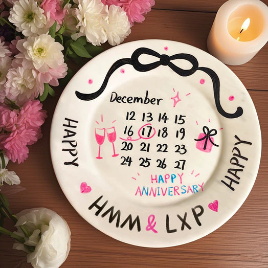 客製化禮物|陶瓷盤訂製生日禮物 日曆款 實用居家碟禮物 客製化男朋友送女友創意禮物 BG29-231