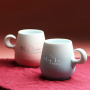 【客製化象牙杯】創意把手咖啡杯 可訂製刻字 情侶杯子陶瓷馬克杯 BG26-276