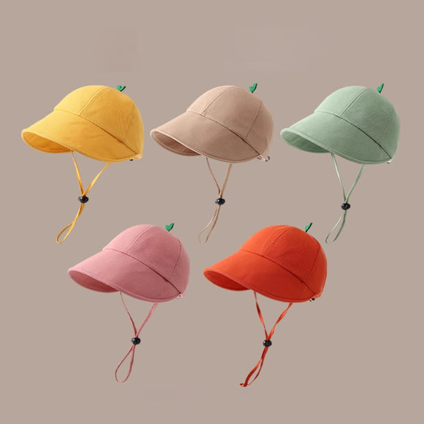 【可愛禮物】兒童防曬鴨舌帽 客製小黃帽 遮陽帽防曬漁夫帽