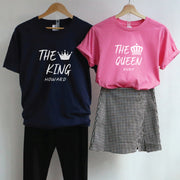 【可自由配色】情侶裝  T-Shirt  | THE KING & THE QUEEN