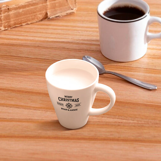 【客製化】聖誕節禮物咖啡杯對杯 泡茶客製白瓷杯子