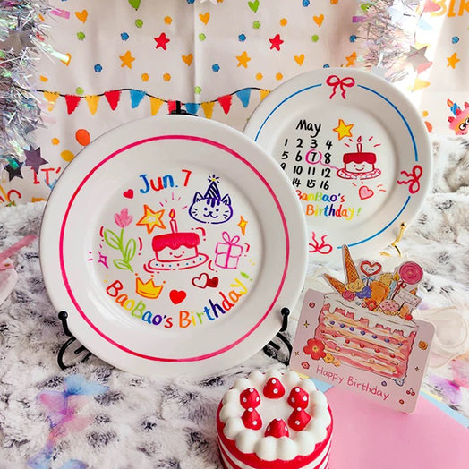 客製化禮物|陶瓷盤訂製生日禮物 日曆款 實用居家碟禮物 客製化男朋友送女友創意禮物 BG29-231