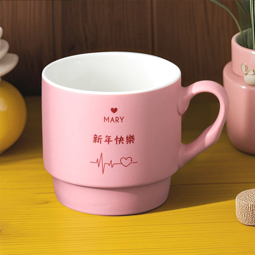【客製化】LOGO刻字新年對杯新年禮物簡約馬克杯