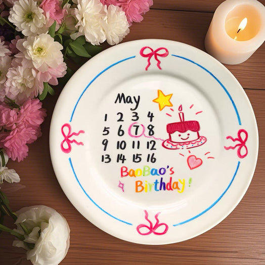 客製化禮物|陶瓷盤訂製生日禮物 日曆款 實用居家碟禮物 客製化男朋友送女友創意禮物 BG29-231