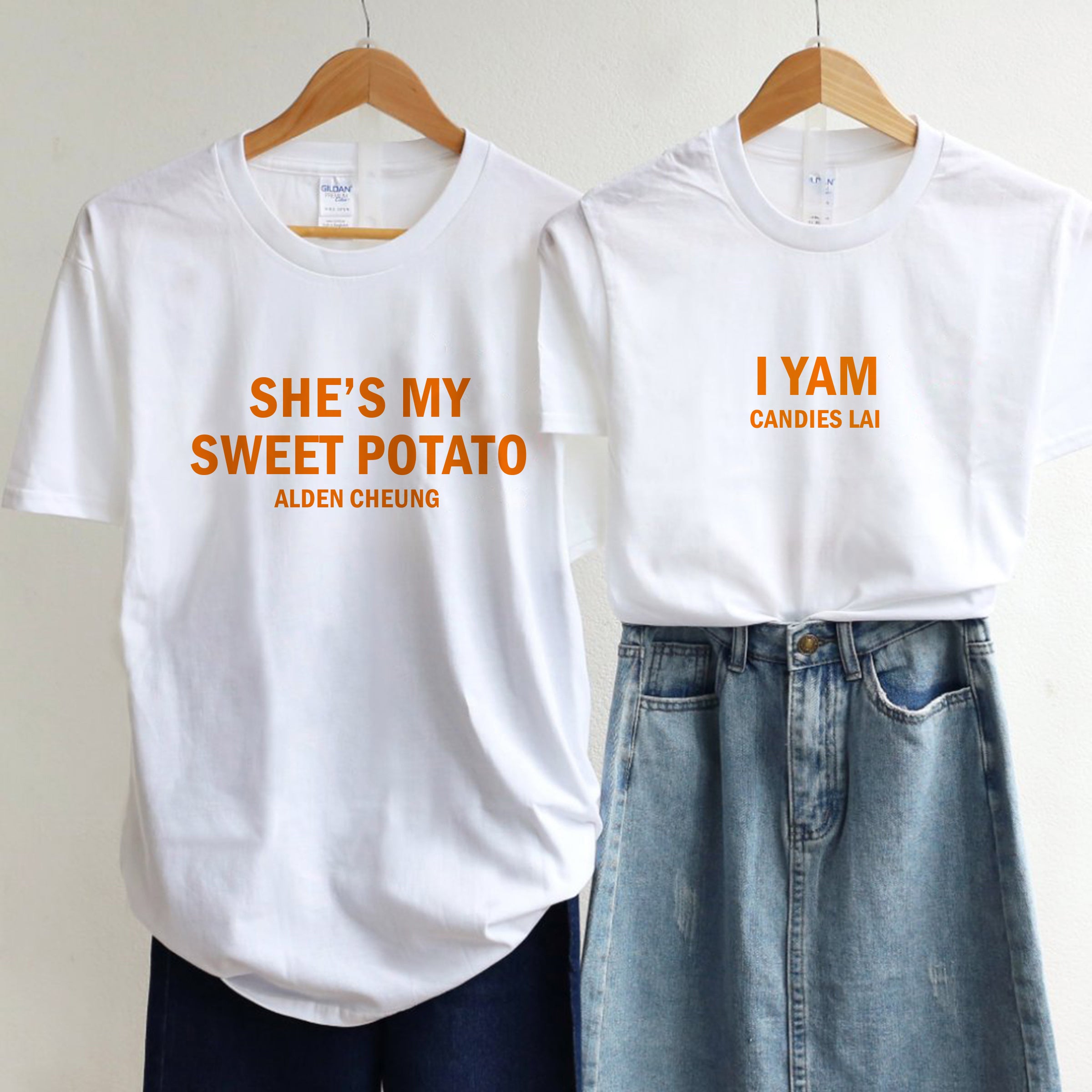 【可自由配色】情侶裝  T-Shirt  | SHE'S MY SWEET POTATO