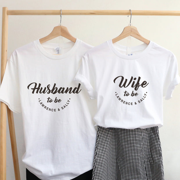【可自由配色】情侶裝  T-Shirt  | Husband & Wife to be