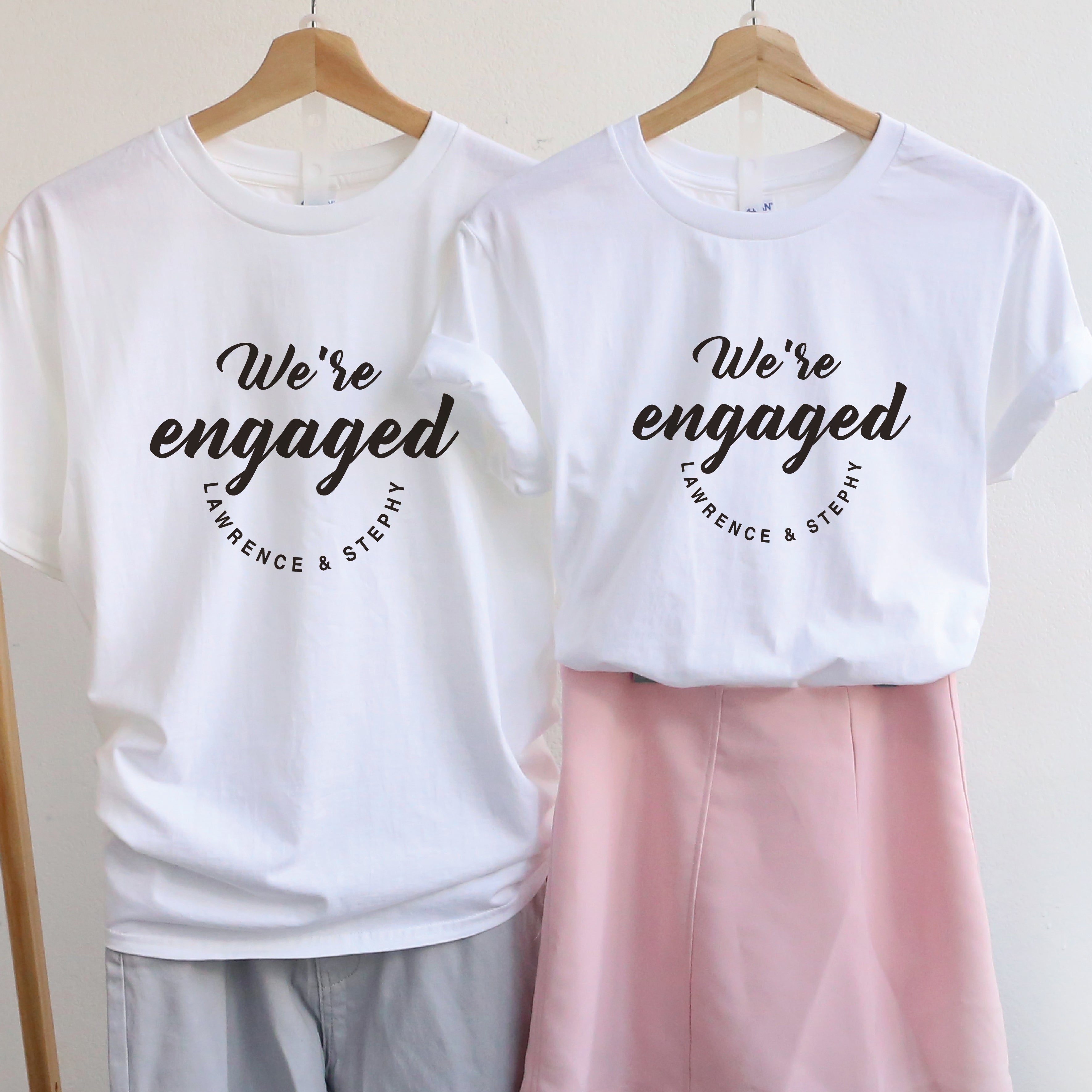 【可自由配色】情侶裝  T-Shirt  | We are engaged