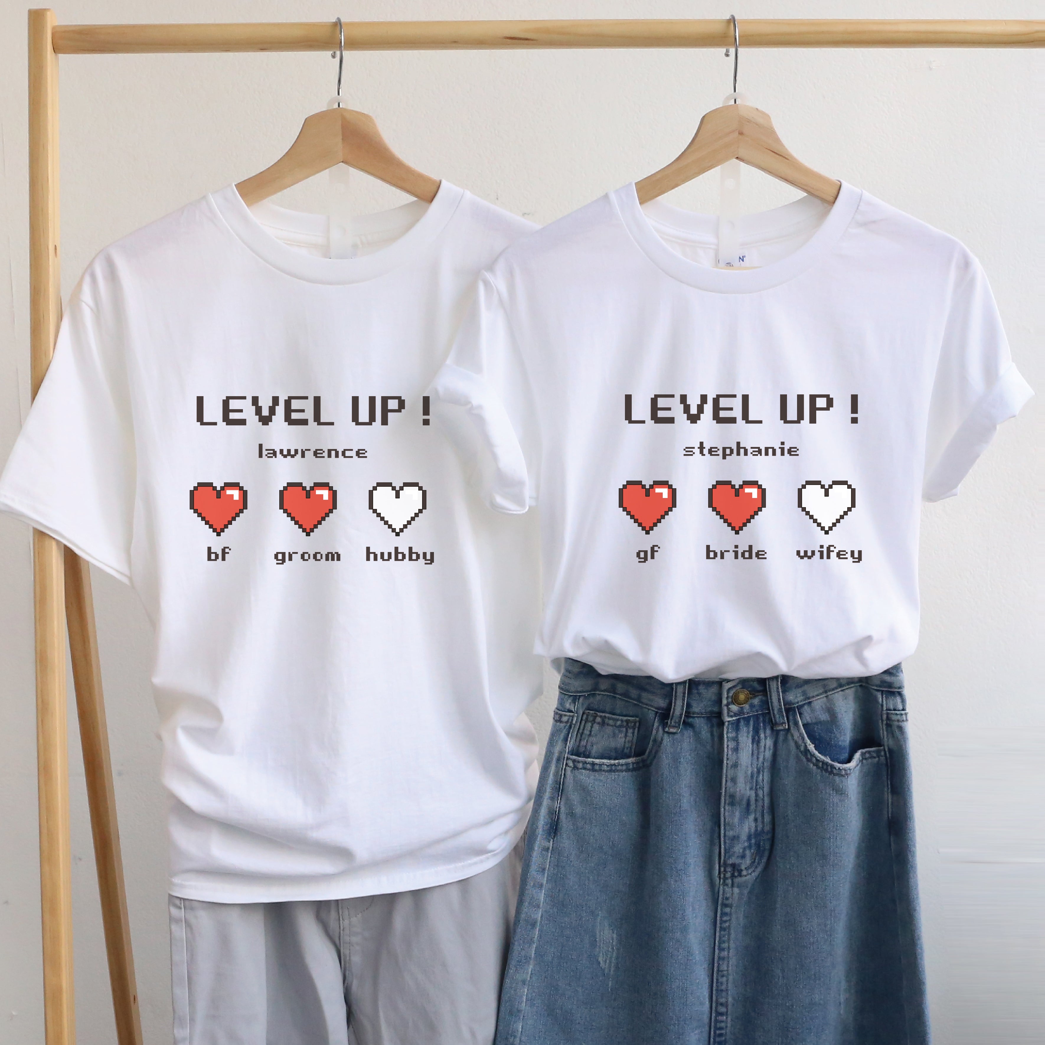 【可自由配色】情侶裝  T-Shirt  | 升呢男友