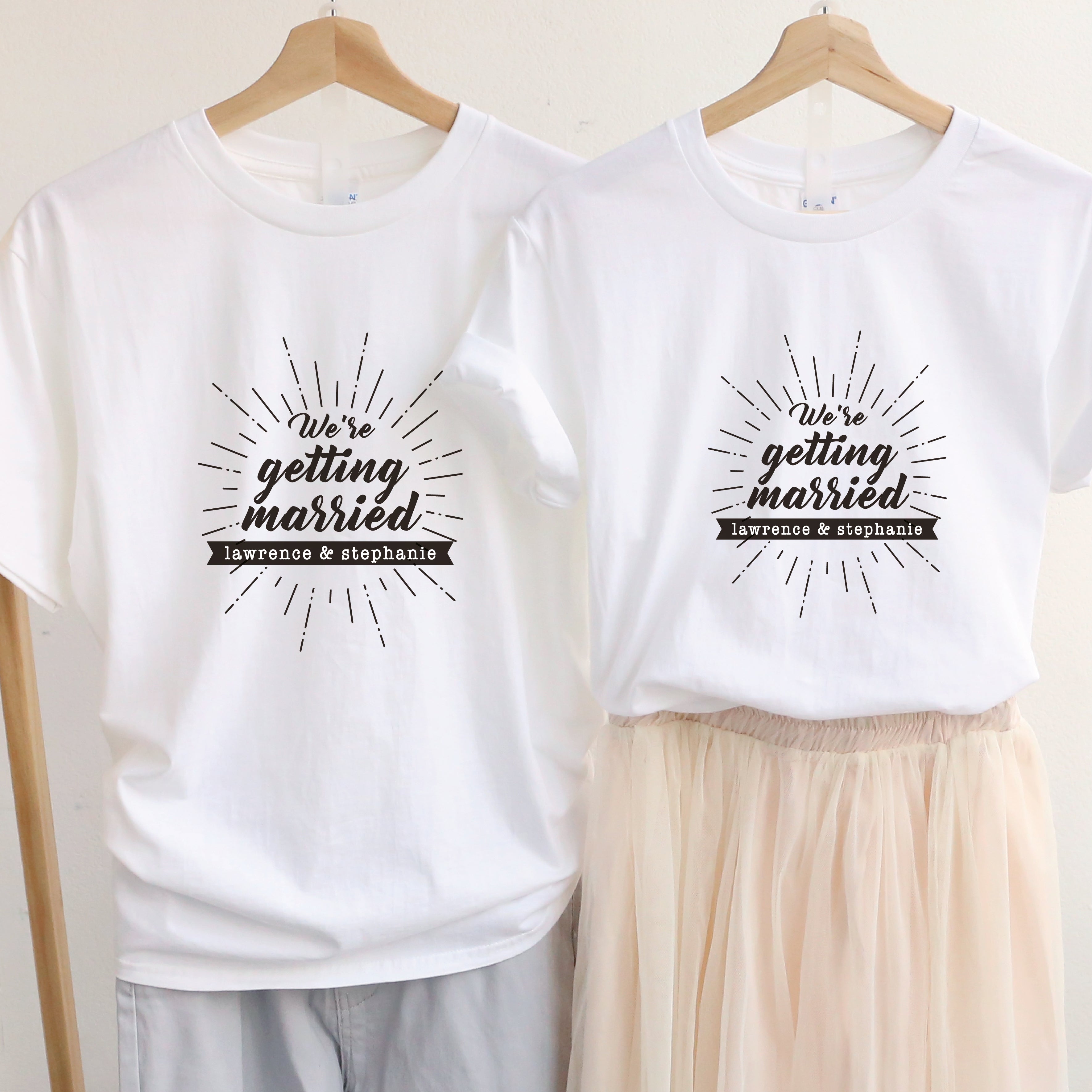 【可自由配色】情侶裝  T-Shirt  | Getting Married!