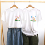 【可自由配色】情侶裝  T-Shirt  | 柴犬情侶