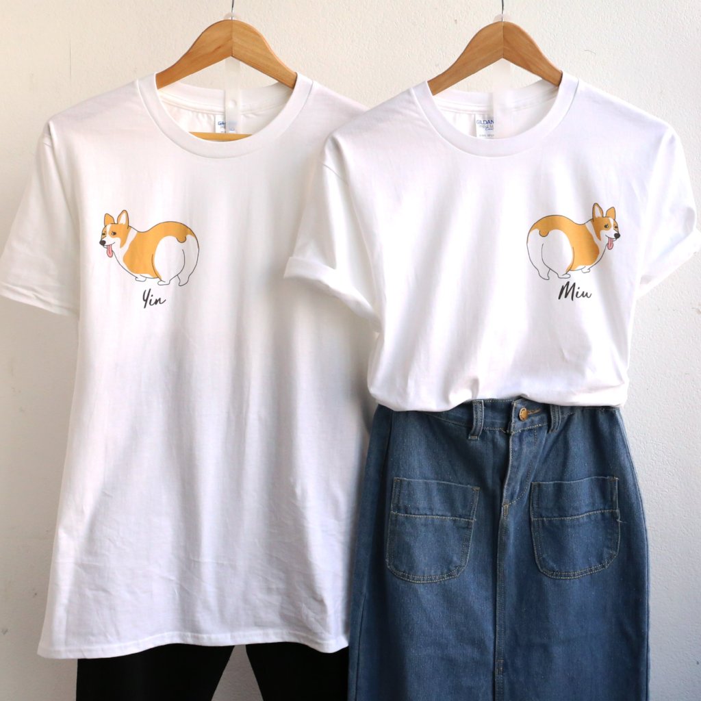 【可自由配色】情侶裝  T-Shirt  | 屁屁哥基