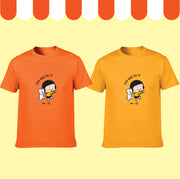 【香港限定】手機女孩,敏 | You can do it | T-shirt (橙色 + 黃色) (一套兩件）