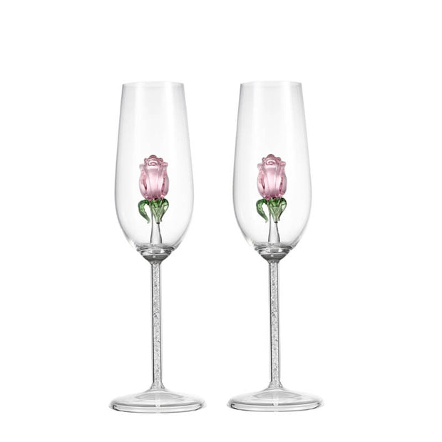 Bottega Manzoni Moscato Rose & Rose Champagne Glasses Gift Set with Name Engraving |波特嘉莫斯卡托玫瑰氣泡酒&玫瑰香檳杯套裝(含名字雕刻）