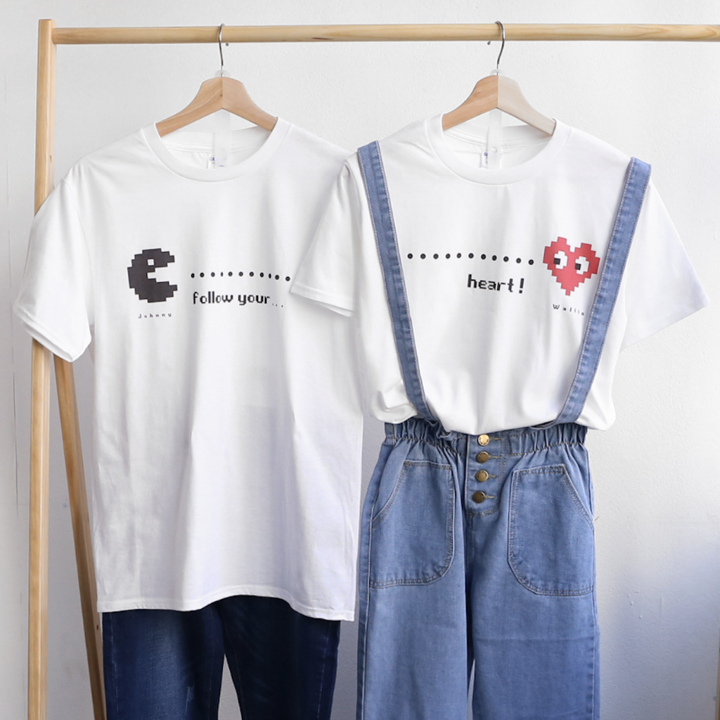 【可自由配色】情侶裝  T-Shirt  | 食住你