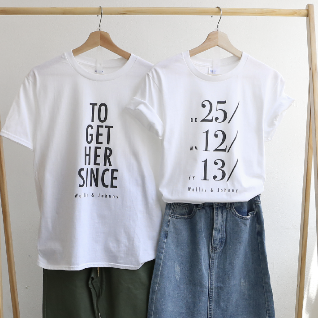 【可自由配色】情侶裝  T-Shirt  | To Get Her