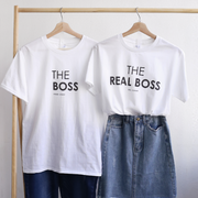 【可自由配色】情侶裝  T-Shirt  | The Real Boss