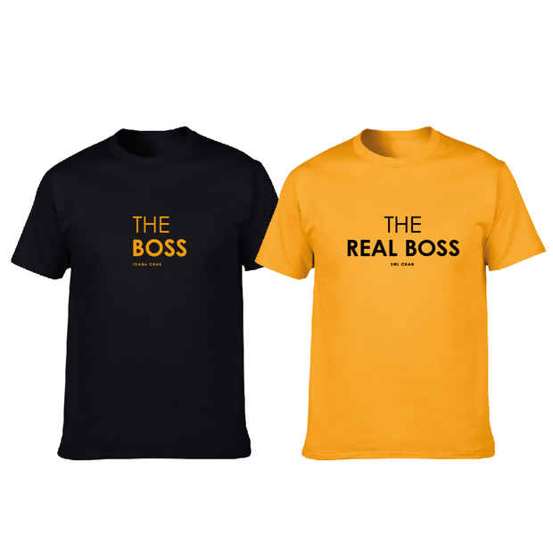 【黃黑限定版】情侶裝  T-Shirt  | The Real Boss