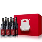 【5款設計 - 自訂文字】聖誕紅酒6支連禮盒