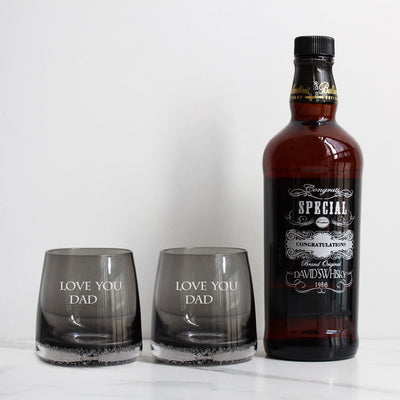 雕刻 定制label Whisky 套裝 | Personalize Label Engraving Whisky Gift Set - Design Your Own Wine