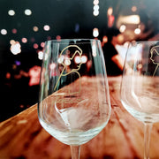 Minimalist|簡單·愛系列—情侶禮物ins線條畫像情侶紅酒對杯（文字雕刻）