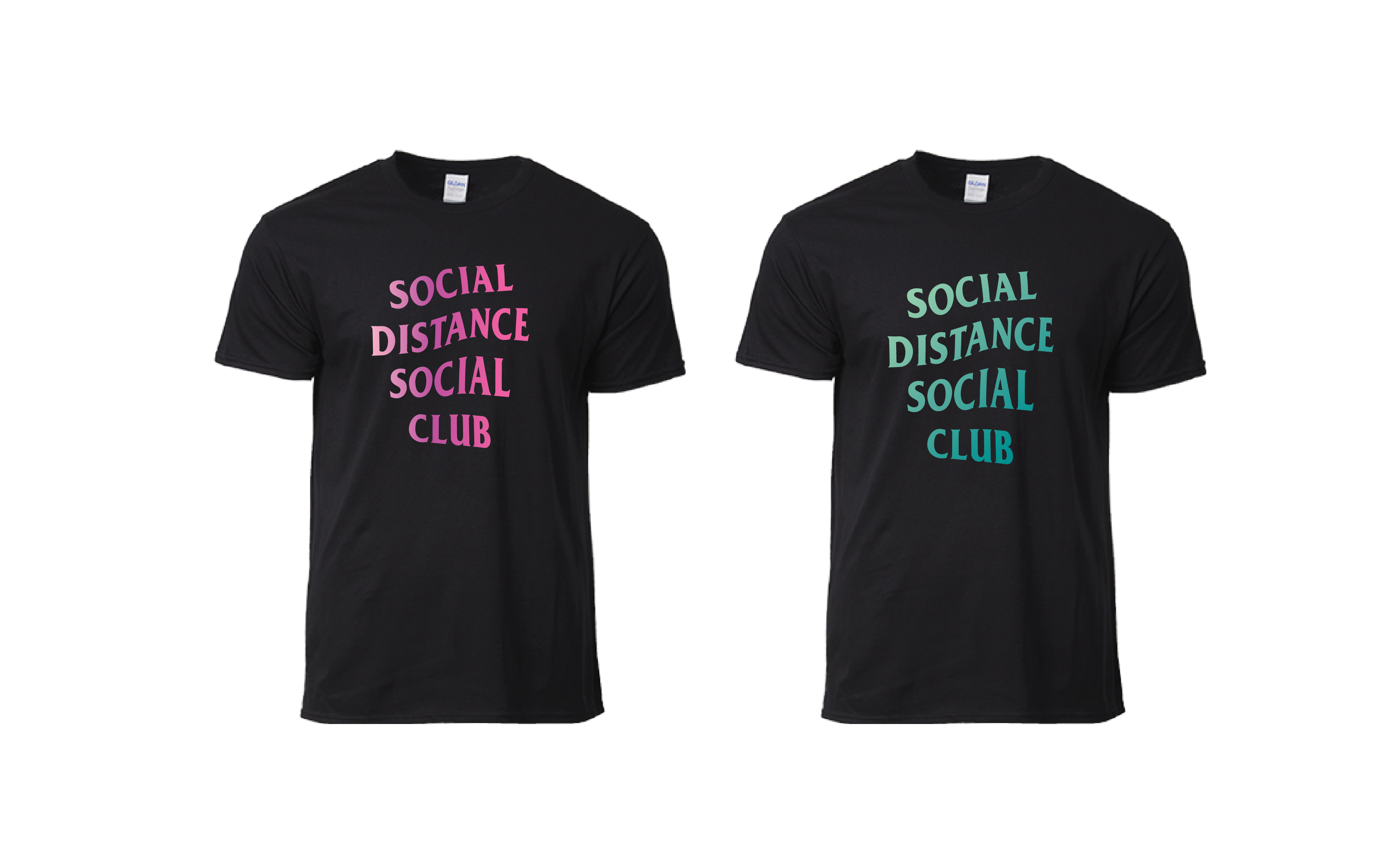 【COVID 限量版】情侶裝  T-Shirt  |  Social Distance 海軍藍