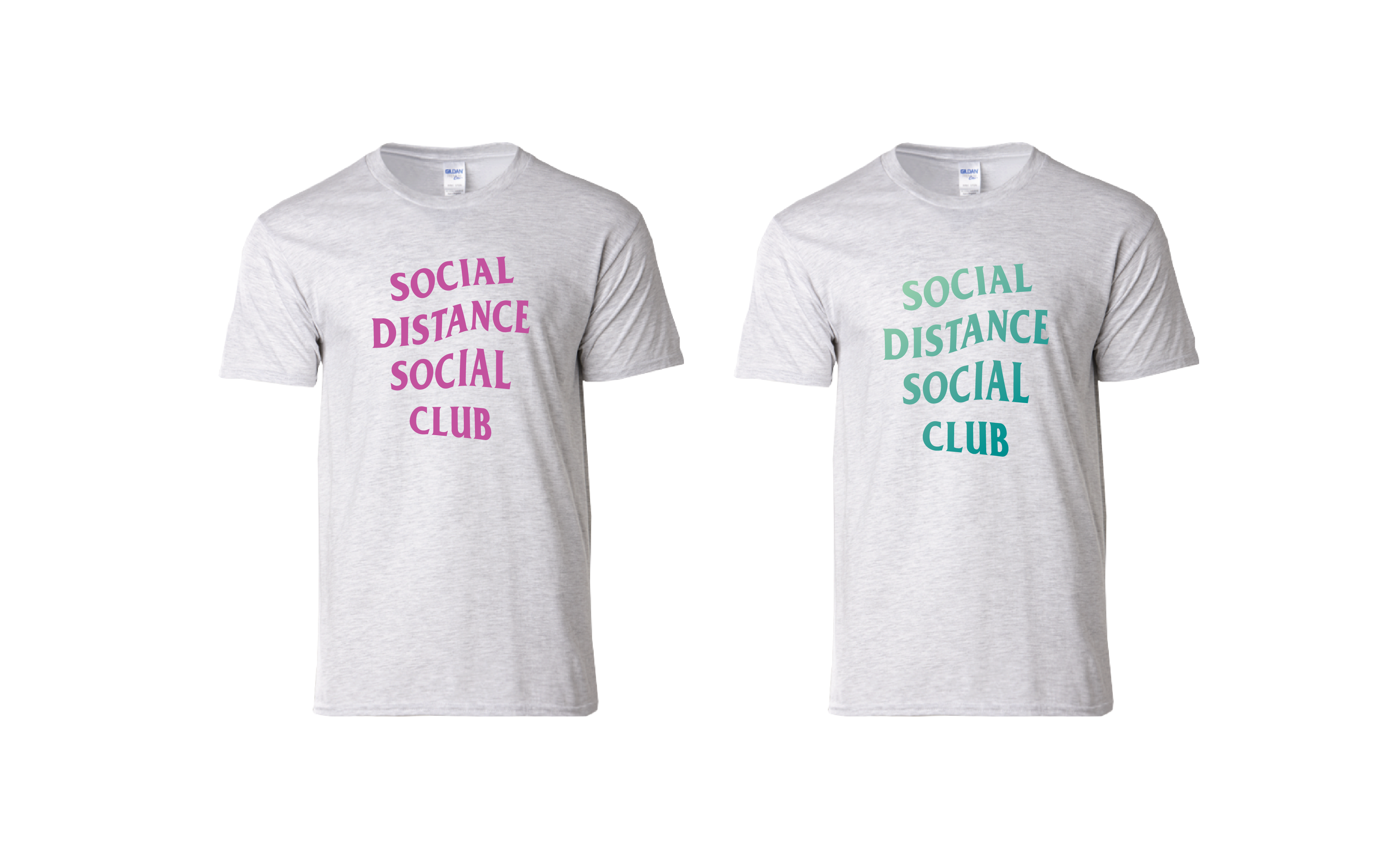 【COVID 限量版】情侶裝  T-Shirt  |  Social Distance 海軍藍