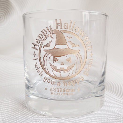 萬聖節禮物|趣味定制威士忌對杯 萬聖節交換禮物（文字雕刻）