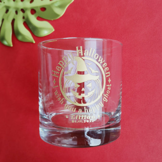 萬聖節禮物|趣味定制威士忌對杯 萬聖節交換禮物（文字雕刻）